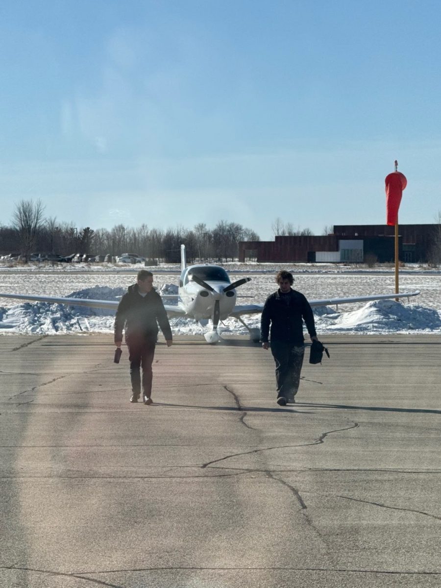 Anthony Flagg after landing his discovery flight.